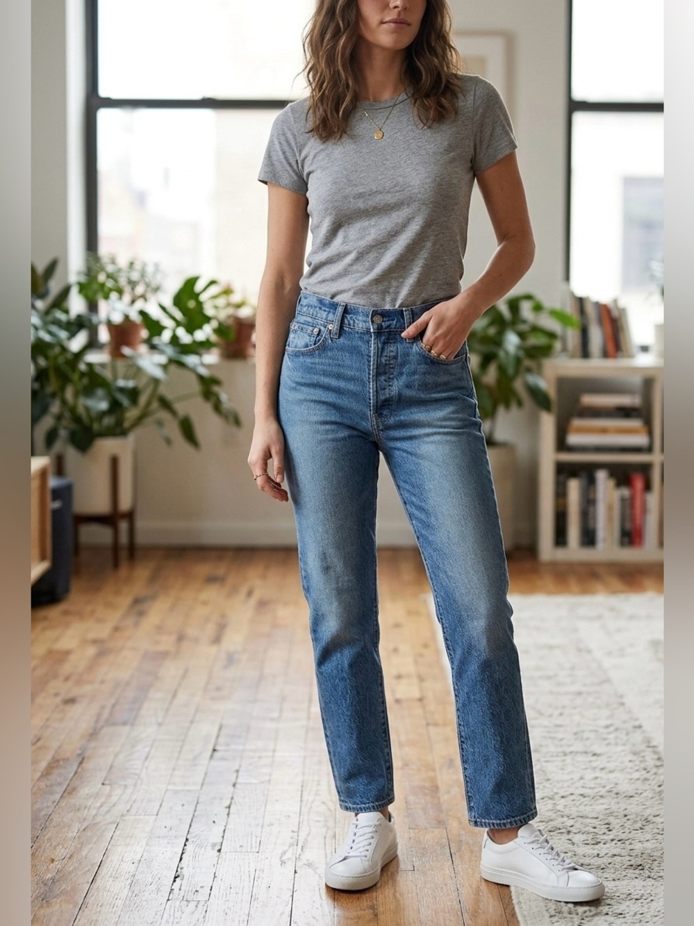 GAP Straight-Leg  high rise Jeans size 28 -6R